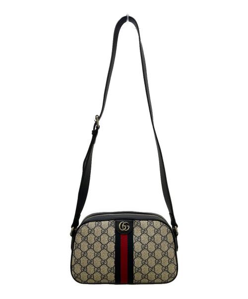 GUCCI（グッチ）GUCCI (グッチ) ショルダーバッグ GGスプリーム ネイビーの古着・服飾アイテム