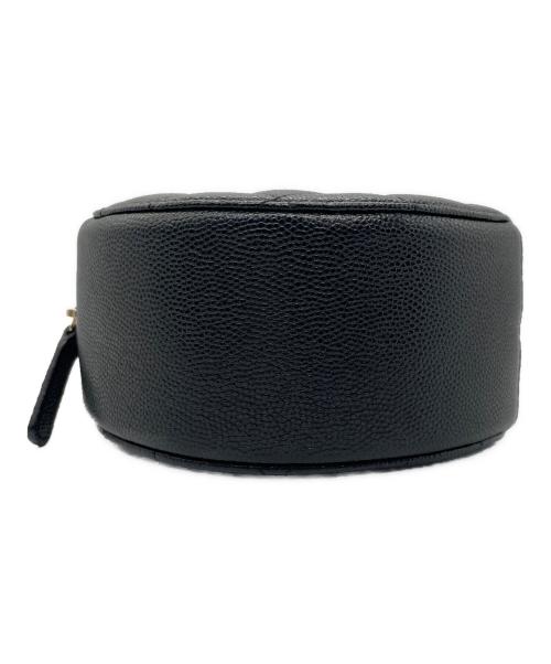 CHANEL（シャネル）CHANEL (シャネル) チェーンショルダーラウンドバッグ マトラッセ ブラックの古着・服飾アイテム