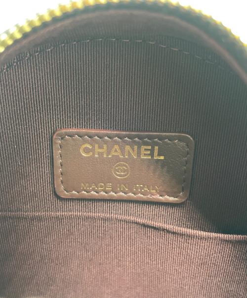 CHANEL（シャネル）CHANEL (シャネル) チェーンショルダーラウンドバッグ マトラッセ ブラックの古着・服飾アイテム