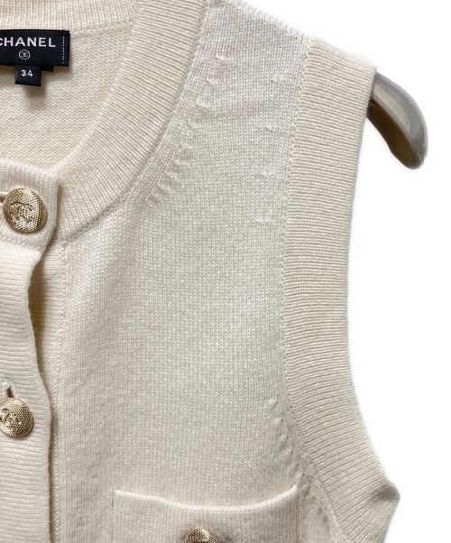 CHANEL（シャネル）CHANEL (シャネル) ココボタンセットアップワンピース アイボリー サイズ:34の古着・服飾アイテム