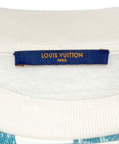 LOUIS VUITTON（ルイ ヴィトン）LOUIS VUITTON (ルイ ヴィトン) ダミエプリンテッドスウェット ブルー×ホワイト サイズ:Lの古着・服飾アイテム