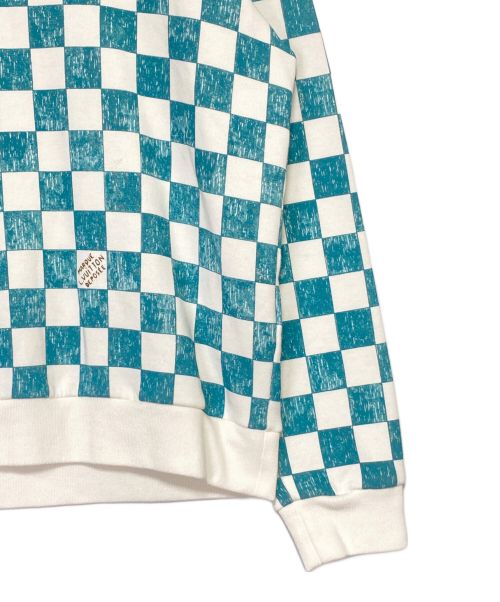 LOUIS VUITTON（ルイ ヴィトン）LOUIS VUITTON (ルイ ヴィトン) ダミエプリンテッドスウェット ブルー×ホワイト サイズ:Lの古着・服飾アイテム