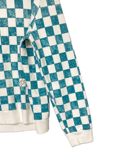 LOUIS VUITTON（ルイ ヴィトン）LOUIS VUITTON (ルイ ヴィトン) ダミエプリンテッドスウェット ブルー×ホワイト サイズ:Lの古着・服飾アイテム