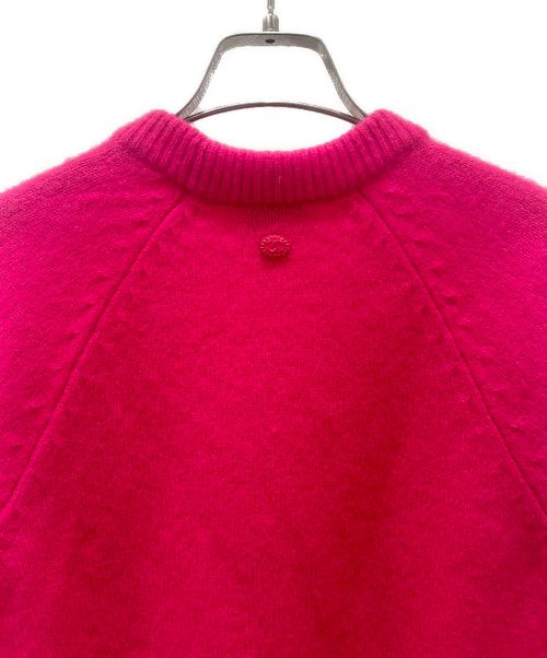 CHANEL（シャネル）CHANEL (シャネル) ロゴ ジャガードニット ショッキングピンク サイズ:38の古着・服飾アイテム