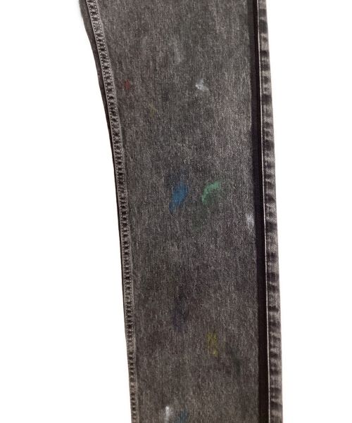 Maison Margiela（メゾンマルジェラ）Maison Margiela (メゾンマルジェラ) Paint straight jeans（ペイントストレートジーンズ） ブラック サイズ:30の古着・服飾アイテム