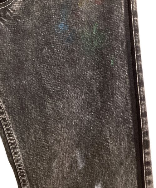 Maison Margiela（メゾンマルジェラ）Maison Margiela (メゾンマルジェラ) Paint straight jeans（ペイントストレートジーンズ） ブラック サイズ:30の古着・服飾アイテム