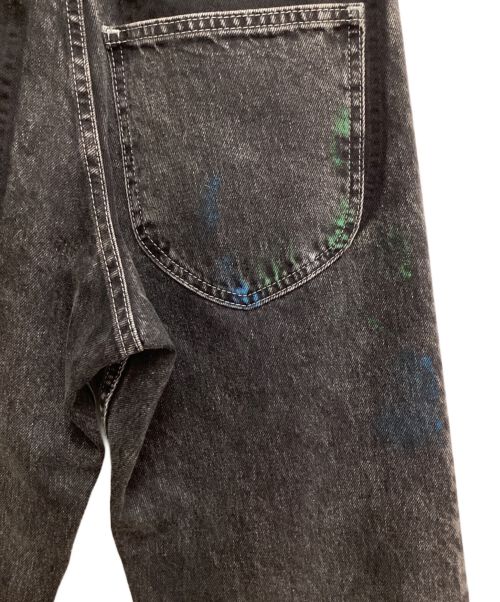Maison Margiela（メゾンマルジェラ）Maison Margiela (メゾンマルジェラ) Paint straight jeans（ペイントストレートジーンズ） ブラック サイズ:30の古着・服飾アイテム