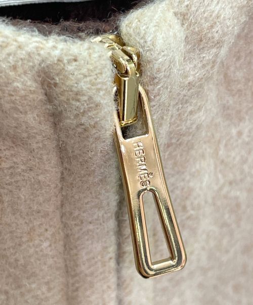 HERMES（エルメス）HERMES (エルメス) カシミヤ ジップベスト コート ベージュ サイズ:34の古着・服飾アイテム