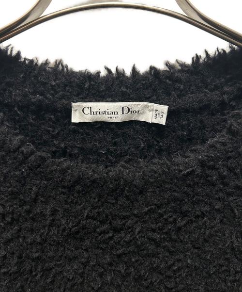Christian Dior（クリスチャン ディオール）Christian Dior (クリスチャン ディオール) J'A DIORテディニット ブラック サイズ:40の古着・服飾アイテム