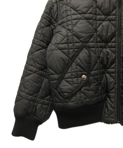 Christian Dior（クリスチャン ディオール）Christian Dior (クリスチャン ディオール) キルティングリバーシブルボンバージャケット ブラック サイズ:42の古着・服飾アイテム