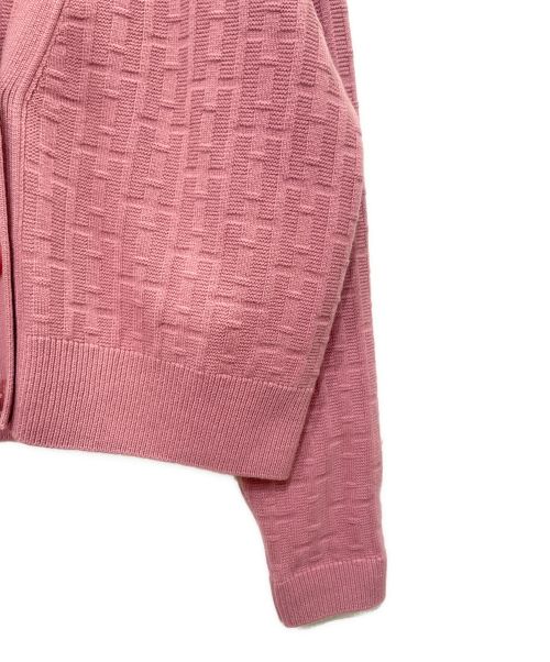 HERMES（エルメス）HERMES (エルメス) Hジャガード カーディガン ピンク サイズ:40の古着・服飾アイテム