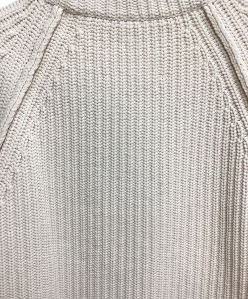 Maison Margiela（メゾンマルジェラ）Maison Margiela (メゾンマルジェラ) Nylon Cable Knit (ナイロンケーブルニット) ベージュ サイズ:Mの古着・服飾アイテム