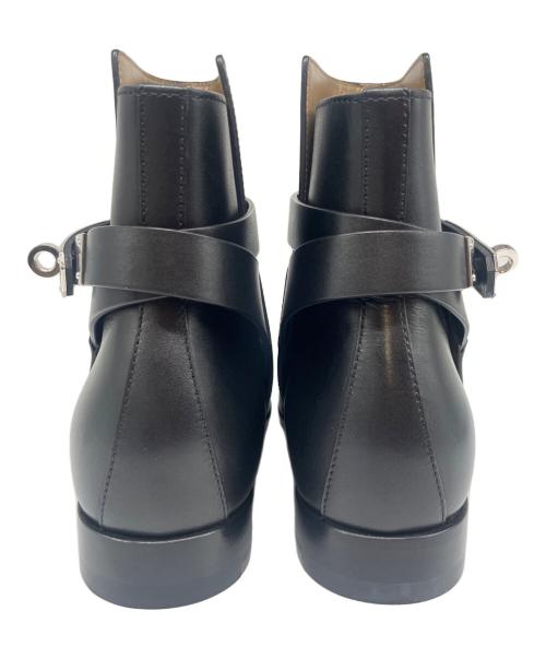 HERMES（エルメス）HERMES (エルメス) ネオショートブーツ ブラック サイズ:36の古着・服飾アイテム