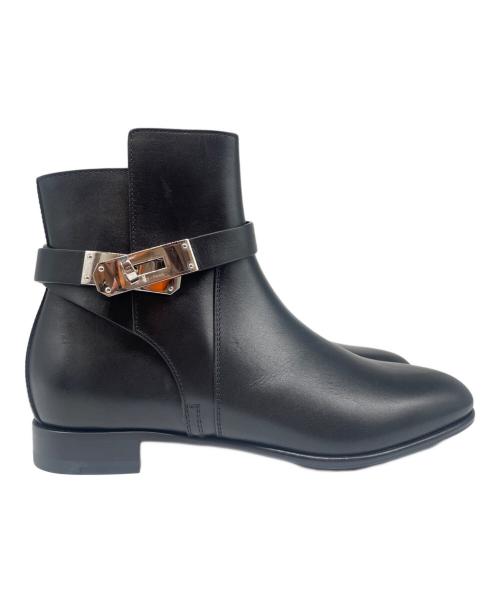 HERMES（エルメス）HERMES (エルメス) ネオショートブーツ ブラック サイズ:36の古着・服飾アイテム