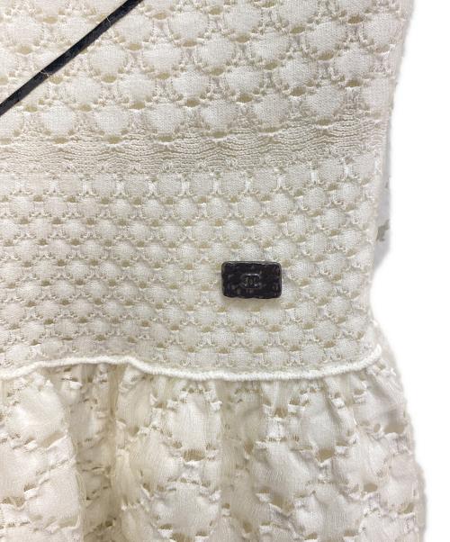 CHANEL（シャネル）CHANEL (シャネル) レースワンピース ホワイト サイズ:36の古着・服飾アイテム