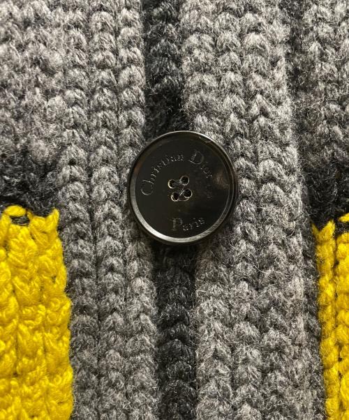 Christian Dior（クリスチャン ディオール）Christian Dior (クリスチャン ディオール) セーラーニットカーディガン グレー サイズ:38の古着・服飾アイテム