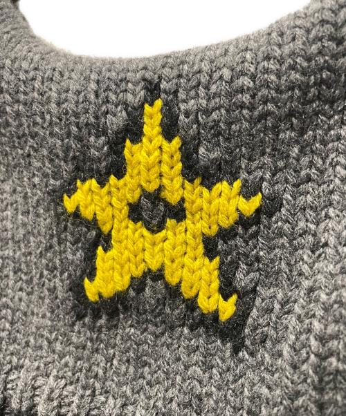 Christian Dior（クリスチャン ディオール）Christian Dior (クリスチャン ディオール) セーラーニットカーディガン グレー サイズ:38の古着・服飾アイテム