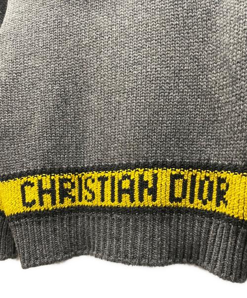 Christian Dior（クリスチャン ディオール）Christian Dior (クリスチャン ディオール) セーラーニットカーディガン グレー サイズ:38の古着・服飾アイテム