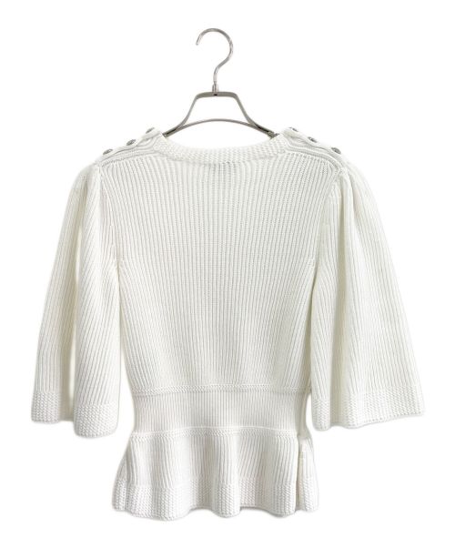 CHANEL（シャネル）CHANEL (シャネル) サマーニット ホワイト サイズ:36の古着・服飾アイテム