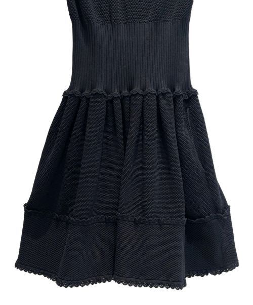 CHANEL（シャネル）CHANEL (シャネル) ココマークボタンノースリーブワンピース ブラック サイズ:34の古着・服飾アイテム