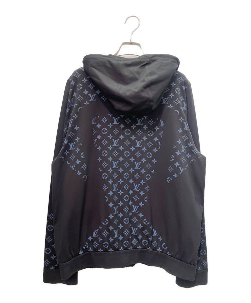 LOUIS VUITTON（ルイ ヴィトン）LOUIS VUITTON (ルイ ヴィトン) ハイブリットジップスルー モノグラム パーカー ブラック サイズ:Mの古着・服飾アイテム