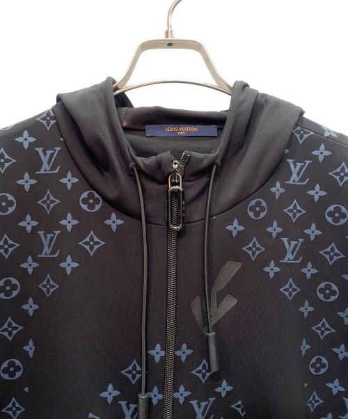 LOUIS VUITTON（ルイ ヴィトン）LOUIS VUITTON (ルイ ヴィトン) ハイブリットジップスルー モノグラム パーカー ブラック サイズ:Mの古着・服飾アイテム