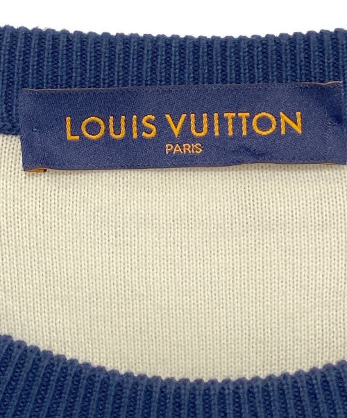 LOUIS VUITTON（ルイ ヴィトン）LOUIS VUITTON (ルイ ヴィトン) モノグラムグラディエントニット ネイビー サイズ:Lの古着・服飾アイテム