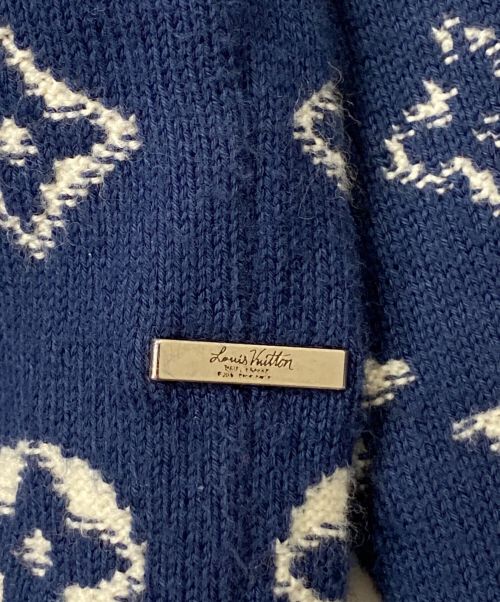 LOUIS VUITTON（ルイ ヴィトン）LOUIS VUITTON (ルイ ヴィトン) モノグラムグラディエントニット ネイビー サイズ:Lの古着・服飾アイテム
