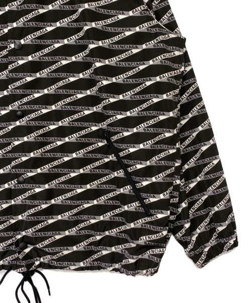 BALENCIAGA（バレンシアガ）BALENCIAGA (バレンシアガ) ロゴブルゾン ブラック サイズ:46の古着・服飾アイテム