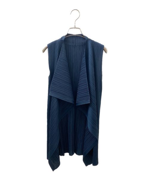 PLEATS PLEASE（プリーツプリーズ）PLEATS PLEASE (プリーツプリーズ) プリーツベスト ネイビー サイズ:4の古着・服飾アイテム
