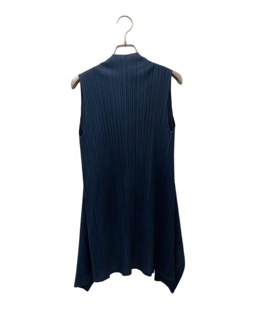 PLEATS PLEASE（プリーツプリーズ）PLEATS PLEASE (プリーツプリーズ) プリーツベスト ネイビー サイズ:4の古着・服飾アイテム