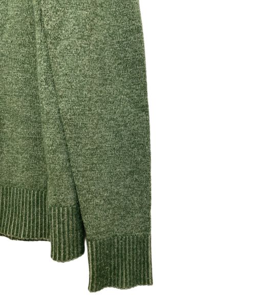 Maison Margiela（メゾンマルジェラ）Maison Margiela (メゾンマルジェラ) 13AW elbow patch cardigan（エルボーパッチカーディガン） グリーン サイズ:Mの古着・服飾アイテム
