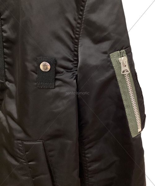 sacai（サカイ）sacai (サカイ) MADSAKI (マドサキ) 22AW ナイロンツイルブルゾン ブラック サイズ:2の古着・服飾アイテム