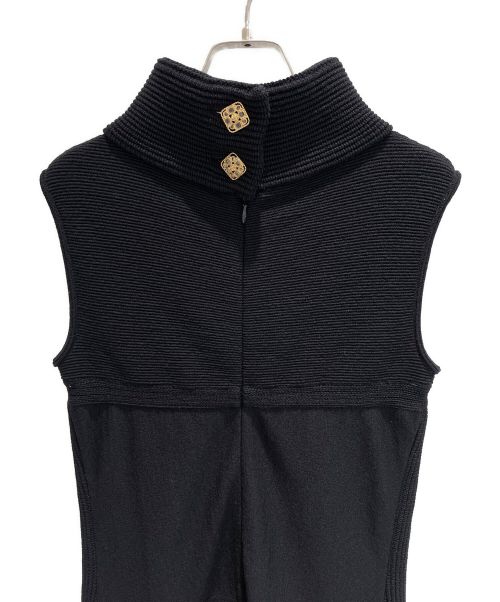 CHANEL（シャネル）CHANEL (シャネル) ノースリーブワンピース ブラック サイズ:36の古着・服飾アイテム