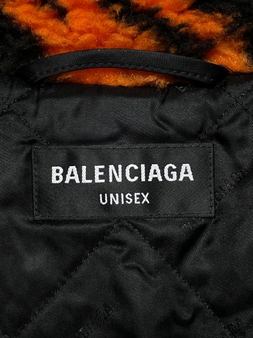 BALENCIAGA（バレンシアガ）BALENCIAGA (バレンシアガ) ボアジャケット オレンジ×ブラック サイズ:46の古着・服飾アイテム