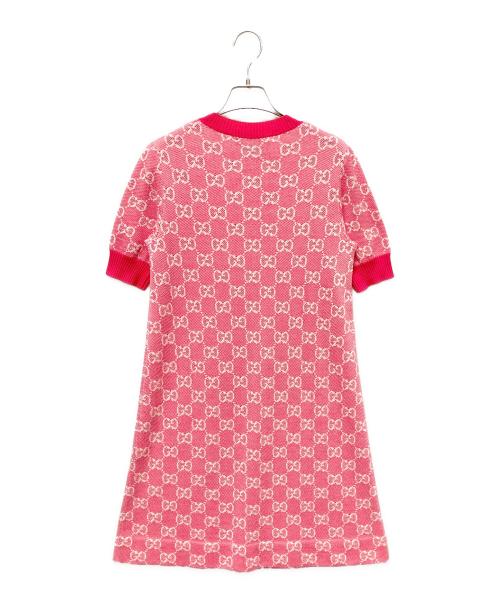 GUCCI（グッチ）GUCCI (グッチ) GGニットワンピース ピンク サイズ:Sの古着・服飾アイテム