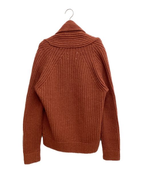 Maison Margiela（メゾンマルジェラ）Maison Margiela (メゾンマルジェラ) SHAWL COLLAR CARDIGANGAN（ショールカラーカーディガン） ブラウン サイズ:Sの古着・服飾アイテム