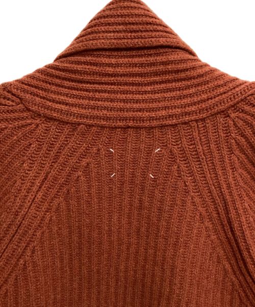 Maison Margiela（メゾンマルジェラ）Maison Margiela (メゾンマルジェラ) SHAWL COLLAR CARDIGANGAN（ショールカラーカーディガン） ブラウン サイズ:Sの古着・服飾アイテム