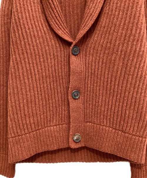 Maison Margiela（メゾンマルジェラ）Maison Margiela (メゾンマルジェラ) SHAWL COLLAR CARDIGANGAN（ショールカラーカーディガン） ブラウン サイズ:Sの古着・服飾アイテム