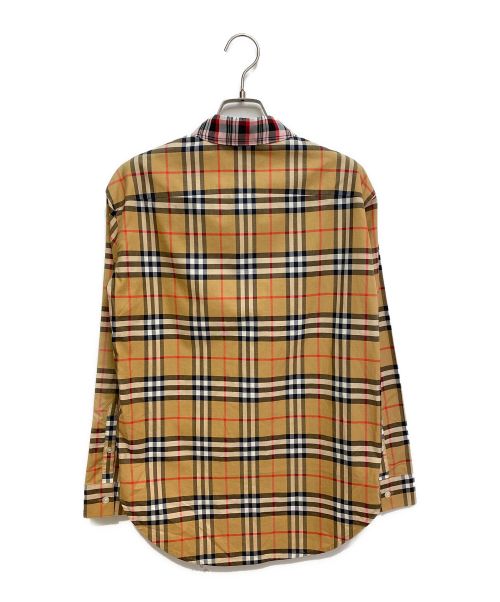 BURBERRY（バーバリー）BURBERRY (バーバリー) ノヴァチェックシャツ ブラウン サイズ:36の古着・服飾アイテム