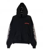 CHROME HEARTS×MATTY BOYクロムハーツ×マッティーボーイ）の古着「Flower Chomper Hoodie」｜ブラック
