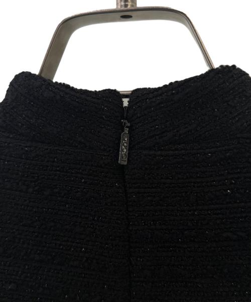 GUCCI（グッチ）GUCCI (グッチ) GGボタンツイードラメワンピース ブラック サイズ:36の古着・服飾アイテム