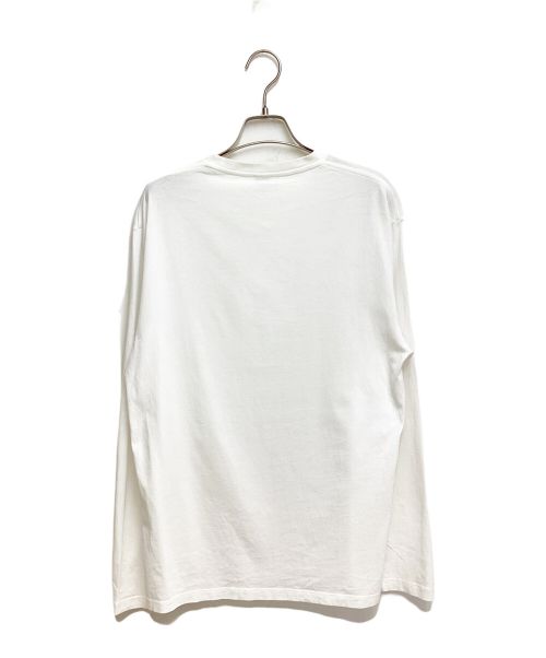 LOEWE（ロエベ）LOEWE (ロエベ) アナグラムポケットロングスリーブTシャツ ホワイト サイズ:Sの古着・服飾アイテム