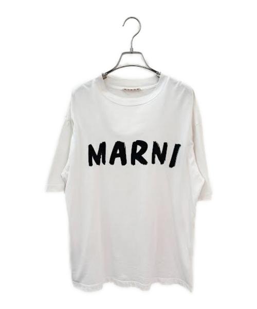 MARNI（マルニ）MARNI (マルニ) ロゴTシャツ ホワイト サイズ:36の古着・服飾アイテム