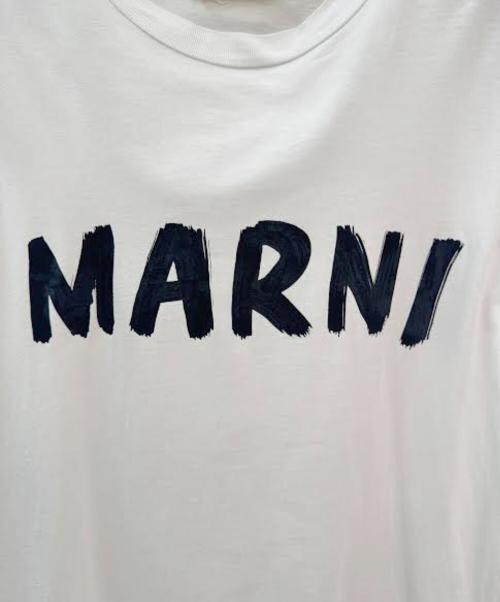 MARNI（マルニ）MARNI (マルニ) ロゴTシャツ ホワイト サイズ:36の古着・服飾アイテム