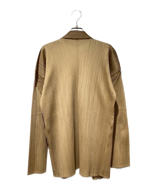 PLEATS PLEASE（プリーツプリーズ）PLEATS PLEASE (プリーツプリーズ) プリーツカーディガン ブラウン サイズ:3の古着・服飾アイテム