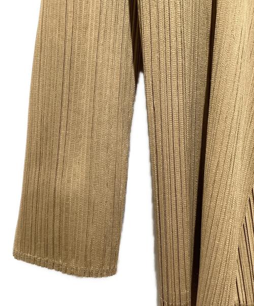 PLEATS PLEASE（プリーツプリーズ）PLEATS PLEASE (プリーツプリーズ) プリーツカーディガン ブラウン サイズ:3の古着・服飾アイテム