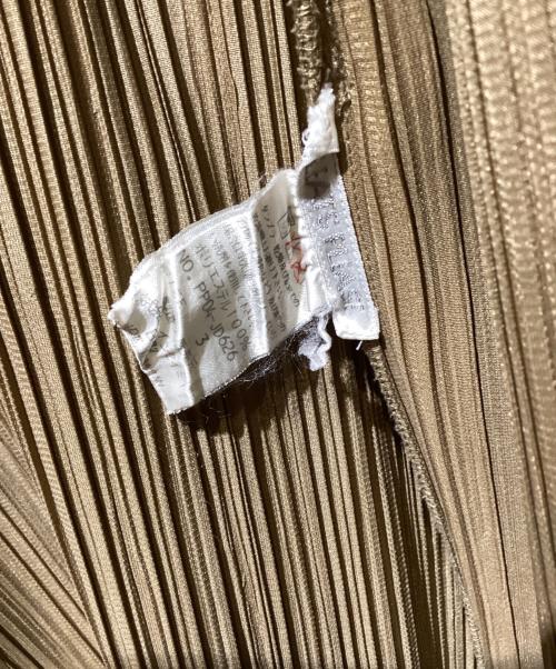 PLEATS PLEASE（プリーツプリーズ）PLEATS PLEASE (プリーツプリーズ) プリーツカーディガン ブラウン サイズ:3の古着・服飾アイテム