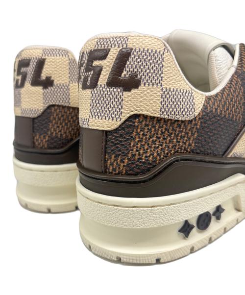 LOUIS VUITTON（ルイ ヴィトン）LOUIS VUITTON (ルイ ヴィトン) ダミエ LVトレーナー スニーカー ブラウン サイズ:61/2の古着・服飾アイテム