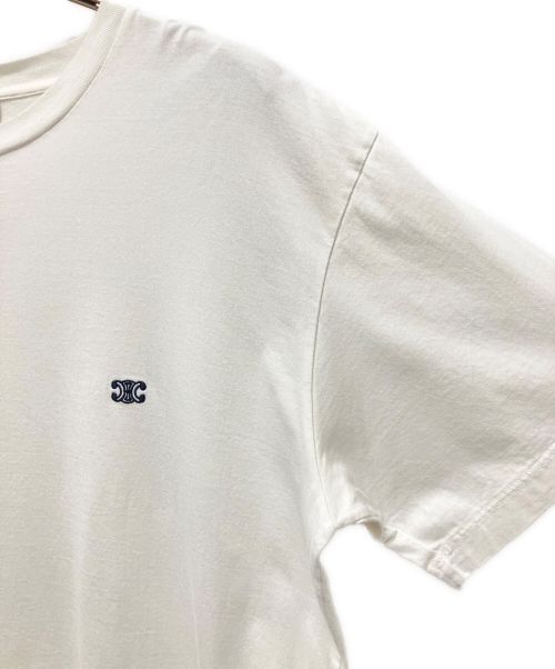 CELINE（セリーヌ）CELINE (セリーヌ) トリオンフルーズTシャツ ホワイト サイズ:XSの古着・服飾アイテム